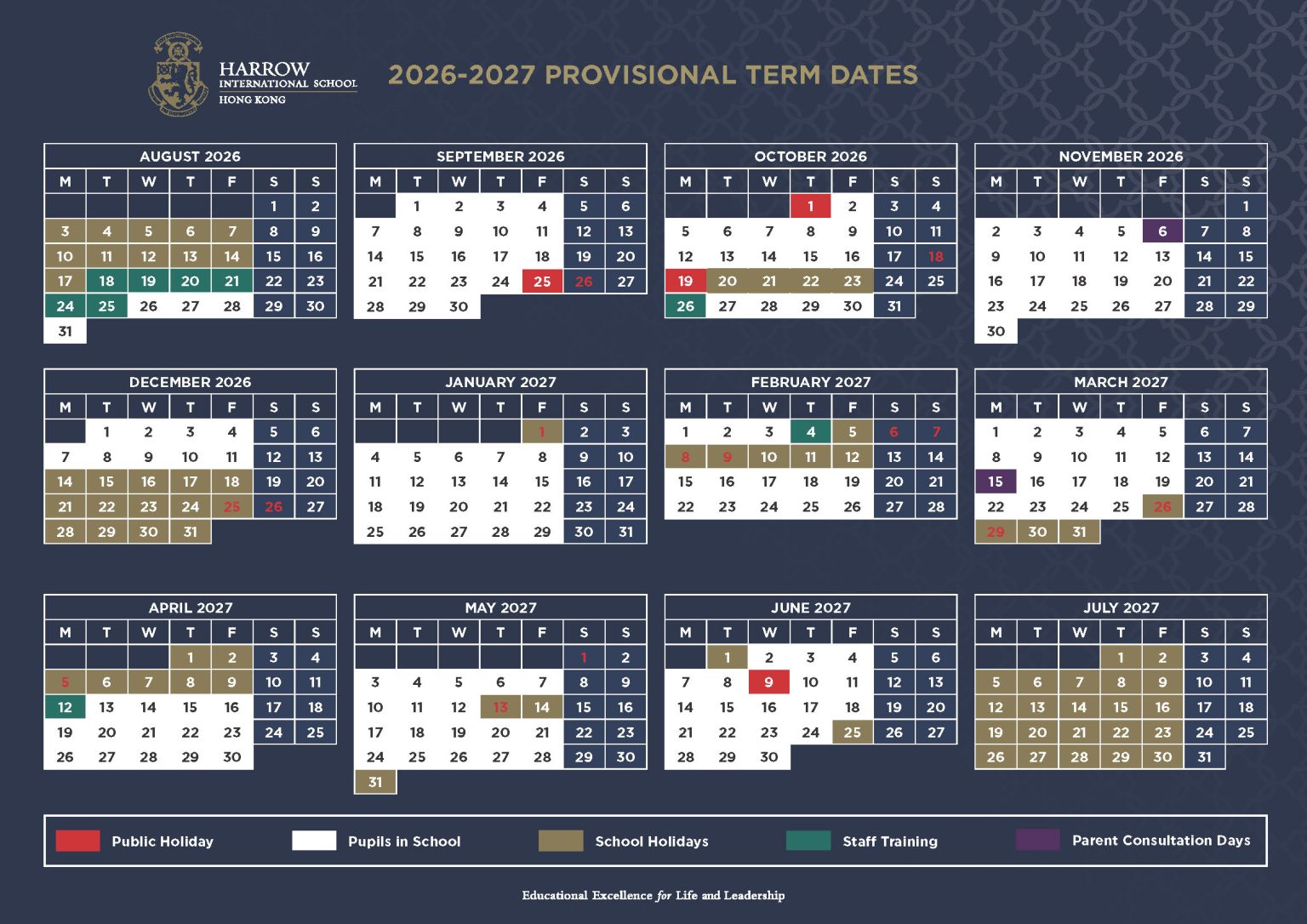 Term Dates Harrow International School Hong Kong